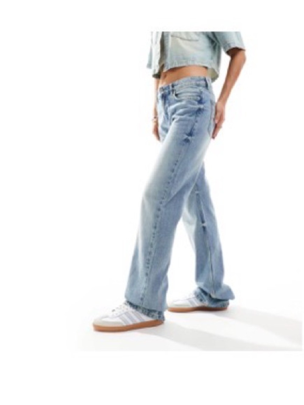 Bershka Light Blue Denim Jeans